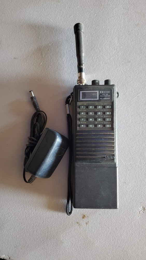 Icom IC-02AT VHF FM Mono Band Ham Radio Transceiver Black w/ Charger