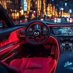 Wireless 6-in-1 RGB LED Car Interior Light Strip, 16 Million Colors Ambient Kit