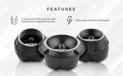 DS18 PRO-TSQ3IN1 1″ Aluminum High Compression Neodymium Bullet Tweeter – 3 in 1