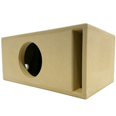 Single 1×8″ Spl Edition Vented Subwoofer Box Ported MDF 3/4 Double Baffle