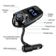 Wireless Car Bluetooth FM Transmitter Radio Adapter MP3 Player USB Charger AUX