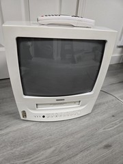 Toshiba MV13J3 13″ CRT TV VCR Combo VHS Tested Working (Remote none working)