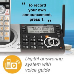 AT&T CL83507 DECT 6.0 5 Handset Cordless Phone System Answering Machine NOB