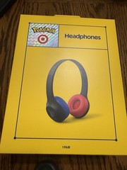 Pokemon x Target Headphones Built-in Mic 3.5mm USB-C Black Blue Red