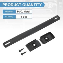 uxcell 9.7 Inch Speaker Handle Pull Cabinet Grasp Strap Style Inch, Black