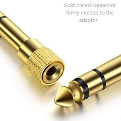 5x TRS Stereo Audio Headphone Adapter 6.35mm 1/4″ Male to 3.5mm 1/8″ Female Jack
