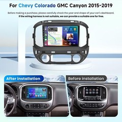 Carplay For GMC Canyon Chevrolet Colorado 2015-2019 Android Car Stereo Radio GPS