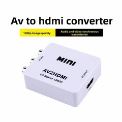 AV to HDMI Converter Upscaler Cinch CVBS Composite Adapter for Wii NES DVD Plug