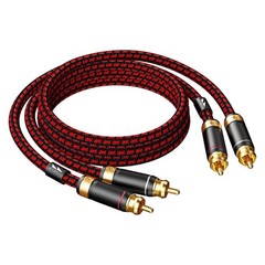 Audiophile 2RCA Stereo Audio Cable 6ft – Gold Plated