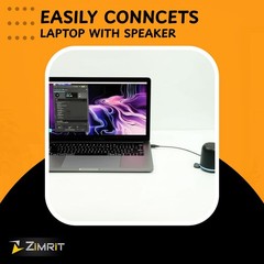 ZIMRIT 3.5mm Aux to USB Adapter Cable – 3ft 2.0 Male 3, Black