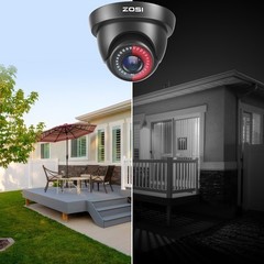 ZOSI 5mp Lite 8CH DVR 1080p Security Camera System Outdoor H.265+ Home CCTV Kit