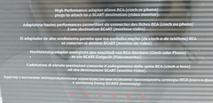 Audioquest RCA to SCART adapter