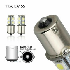 10x LED Bulbs BA15S 1156 1141 13-SMD High Bright Car LED Bulbs Lamps Pure White
