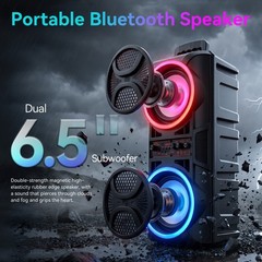 3000W Portable Bluetooth Speaker Sub woofer Heavy Bass Sound System Party+Remote