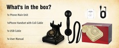 Bluetooth Retro Phone with Voice Assistant Compatible with Android & iOS – NEW