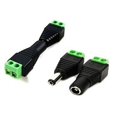 5 Pairs 10pcs Male & Female 5.5mm x 2.1mm DC Power Connector Jack Plug 12V 24V