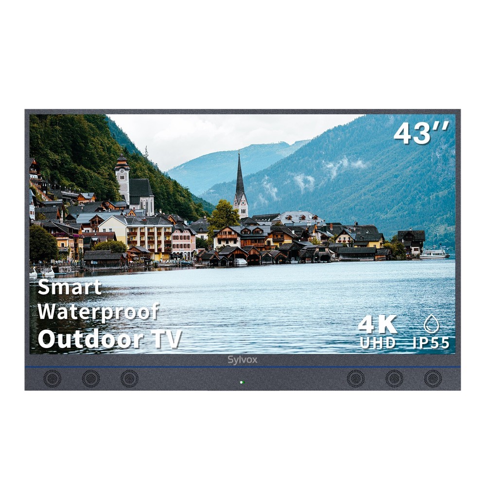 SYLVOX 43” Outdoor TV 4K Waterproof 1000nits Smart TV With 6 Powerful Speakers