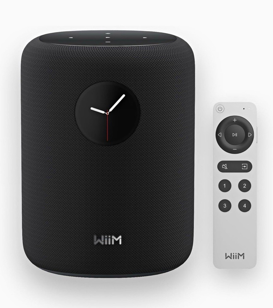 WiiM Sound Smart Speaker Black Touch Display w/ Remote Control Wi-Fi Bluetooth