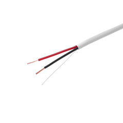 500FT Alarm Security Cable 18/2 AWG Solid Burglar Alarm Wire CCA White
