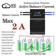 JK Smart BMS Active Balance 8S-24S 200A Li-Ion LiFePo4 Battery BMS BT/RS485 lot
