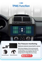Single Din 8+128GB Android 8Core Car Stereo Radio 10.33″ CarPlay GPS Wifi BT DSP