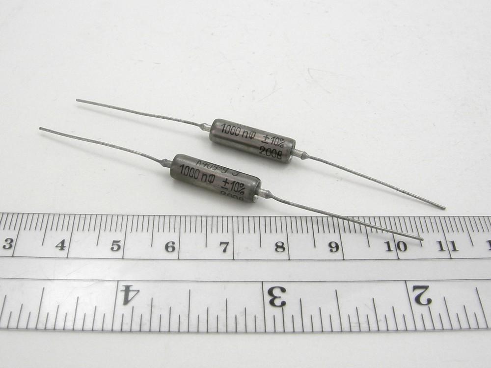 1000pF 200V K40Y-9 Russian PIO capacitor pair – tested, matched to 1% tolerance