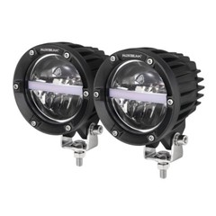 AUXBEAM 4″ Inch LED Work Light Bar SPOT Driving Fog Pods DRL Offroad ATV Truck