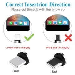 180°+360° Rotate Magnetic Charger Cable Phone Fast Charging Type C Micro USB IOS