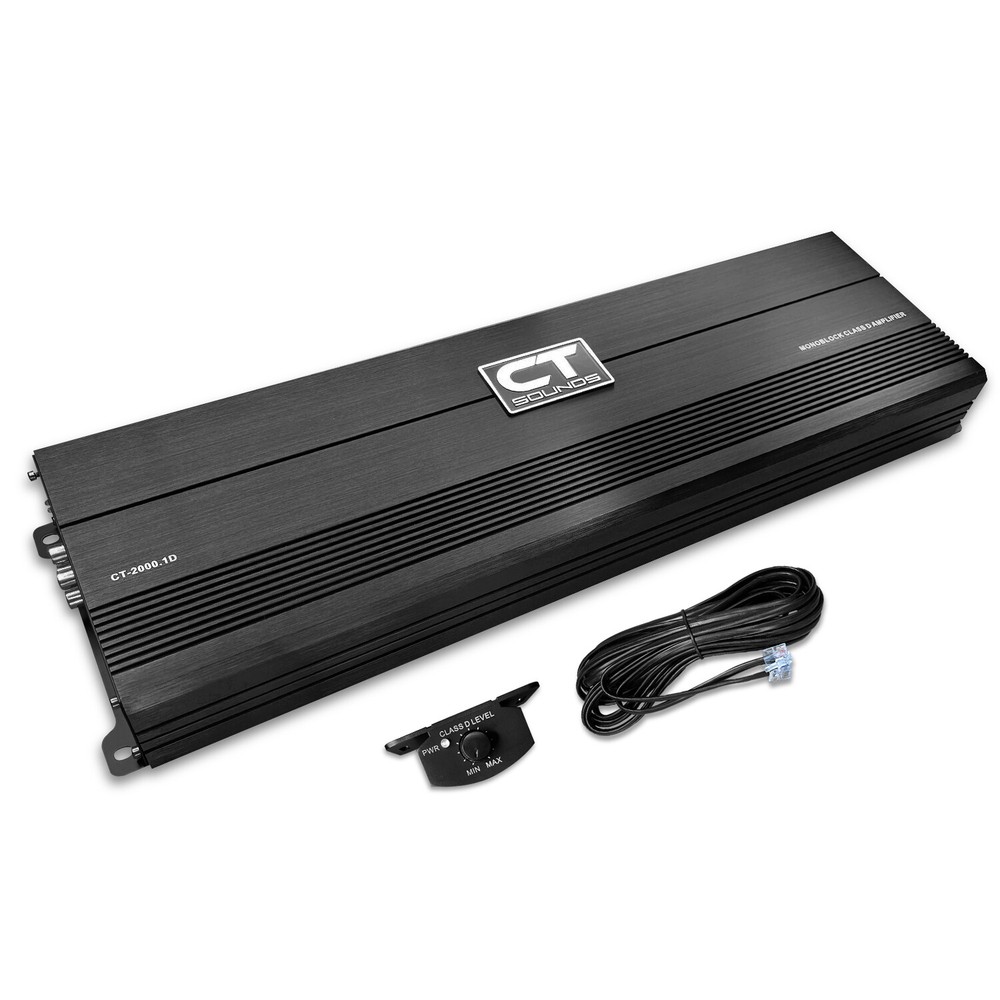 CT Sounds CT-2000.1D 2000 Watt RMS Power Class D Monoblock Subwoofer Amplifier