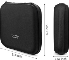CD Case, 28 Capacity EVA Protective DVD Case Portable Zipper CD Case Holder Disc