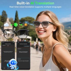 Recording Glasses Camera 4K HD Video Glasses Video Recording for Sports Driving