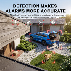 XVIM WiFi Solar Wireless Home Camera Security System Outdoor Camera 2K Monitor