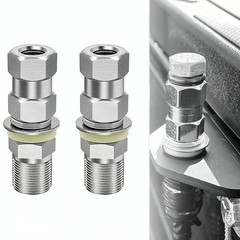 2pcs CB Antenna Stud Mount SO-239 3/8″x24 Thread Heavy Duty For SUV Truck Ham