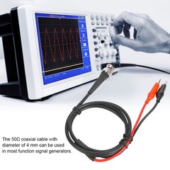 ♡ 90cm 50Ω BNC Clip Coaxial Cable Function Signal Generator Testing Line