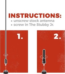 Stubby Jr Antenna Compatible with MINI Cooper 2001-2026 | 2 inches | Short