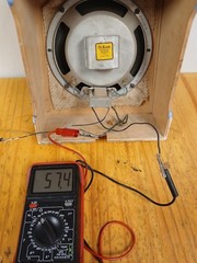 Dukane 9″ Speaker in Wooden Enclosure Nice
