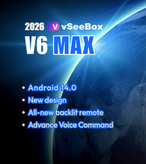 vSeeBox 6 Max ( FreeSameDayShipping ) Streaming Media Device – TV BOX