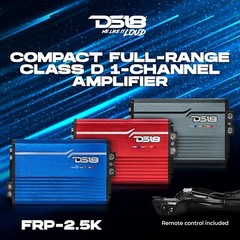 DS18 FRP-2.5K/RD 2500 Watt RMS 1-Channel Full Range Monoblock Car Amplifier Amp