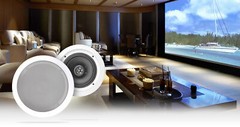 Pair Rockville HC655-16 6.5″ 500 Watt In-Ceiling Home Theater Speakers 16 Ohm