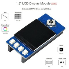 1.3in IPS LCD Display Screen Module ST7789 65K 240×240 SPI for Raspberry Pi Pico