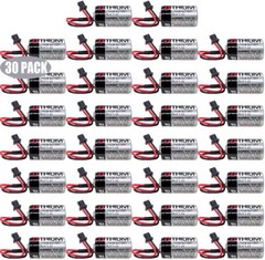30 x JZSP-BA01 ER3V 1000m PLC Lithium Battery for Toshiba ER3V/3.6V with Plug