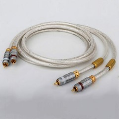 QED 6N OCC Silver Plated HiFi RCA Cable AMP Audio Signature Interconnect Cord