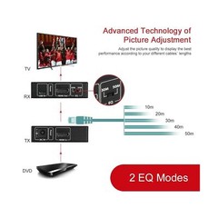 AV Access HDMI Extender Over Cat5e/6a/7 up to 1080P@60Hz 164ft/50m with IR Re…