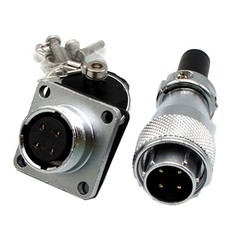 1/2/4Pc WS16 4Pin Panel Mount Electrical Wire Connector,Aviation Plug and Socket