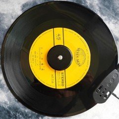 45 Record Adapter Aluminum 45 RPM for Player (Black) Black