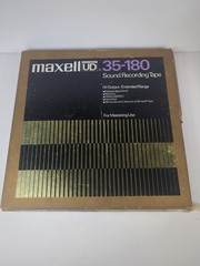 Maxell UD 35-180 Sound Recording Tape 3600′ 10.5 Metal Reel to Reel Used