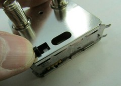 New Alps TV RF Tuner Modulator Switch, F RCA & 4-Pin Solder Connector MDLK5A6A9A