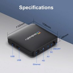 2025 Android 14 Smart TV Box 4K H96 Max UHD 5G WiFi Media Player Quad core 16G