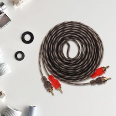 RCA Audio Cable Twisted Pair with Noise Reduction Interconnect Amp Wire Lot