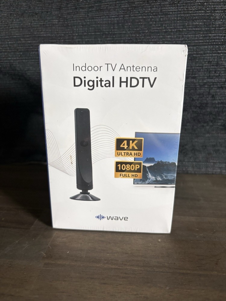 Wave Indoor TV Antenna Digital HDTV 4K Ultra HD 1080p Full HD Brand New Sealed